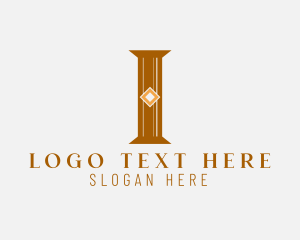 Letter I - Legal Lawyer Writer Letter I logo design