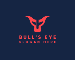 Bull Horns Airplane logo design