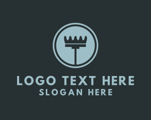 Clean - Crown Mop Cleaning logo design