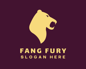 Fangs - Wild Bear Fangs logo design