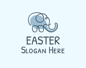 Elephant Animal Trunk Logo