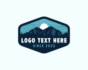 Camper - Wildlife Mountain Trip logo design