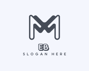 Studio Business Letter M Logo