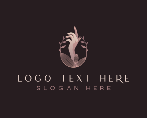 Hand - Hand Wreath Beauty logo design