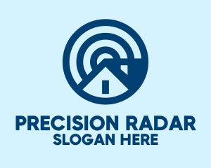 Radar - Blue House Target logo design