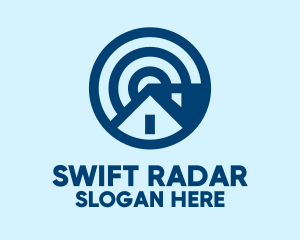 Radar - Blue House Target logo design