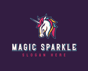 Unicorn - Gamer Unicorn Horse logo design