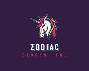 Unicorn - Gamer Unicorn Horse logo design