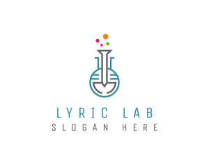 Science Lab Flask logo design