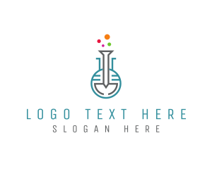 Modern - Science Lab Flask logo design