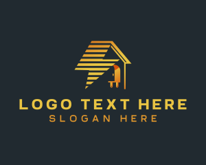 Thunder - Lightning Plug House logo design