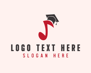 School - Music Note School logo design