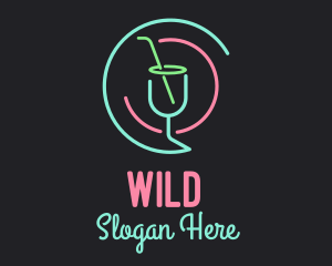 Neon Cocktail Bar Logo