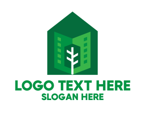 Modern - Green City Neighborhood logo design