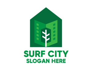 Green City Neighborhood logo design