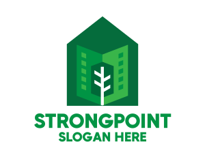 Urban - Green City Neighborhood logo design