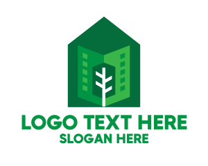 Skyline - Green City Neighborhood logo design