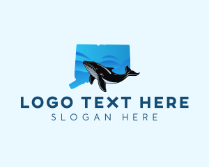 State Animal - Connecticut  Whale logo design