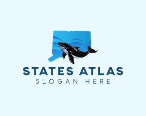 Connecticut  Whale logo design