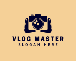 Vlogger - Camera Photographer Vlogger logo design