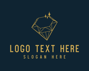 Rock - Diamond Outline Jewelry logo design