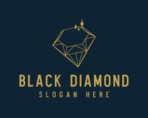 Diamond Outline Jewelry logo design