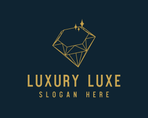 Diamond Outline Jewelry logo design