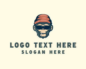 Monkey - Gaming Monkey Sunglasses logo design