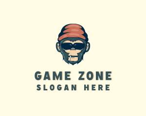 Gaming Monkey Sunglasses logo design