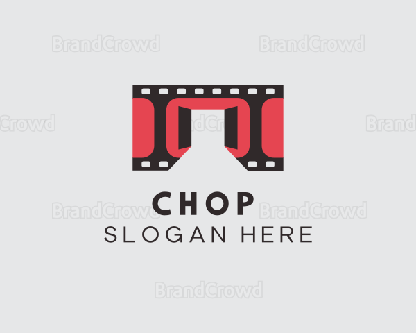 Film Reel Door Cinema Logo