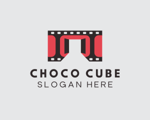 High Definition - Film Reel Door Cinema logo design