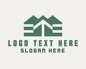 Leasing - Green Arrow House logo design