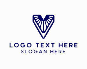 Lettermark - Diamond Jewelry Letter V logo design