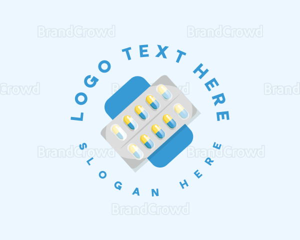 Pharmacy Medicine Pills Logo