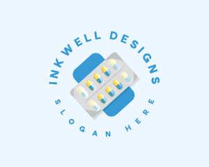 Pharmacy Medicine Pills Logo