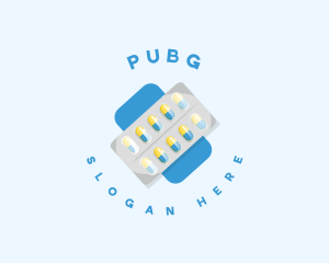 Pharmacy Medicine Pills Logo