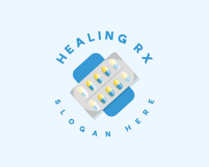 Prescription - Pharmacy Medicine Pills logo design