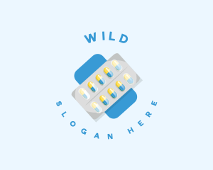 Supplement - Pharmacy Medicine Pills logo design