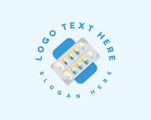 Vitamin - Pharmacy Medicine Pills logo design