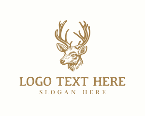 Hunt - Deer Forest Hunt logo design