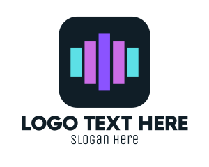 Audio - Sound Music App logo design