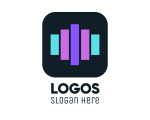 Mobile Application - Sound Music App logo design