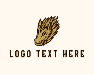 Wild Hog Character Logo