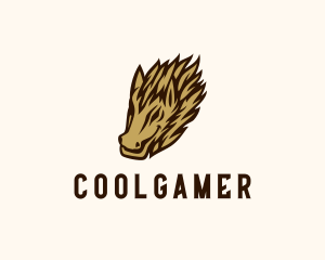 Game Stream - Wild Hog Character logo design