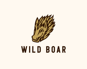 Boar - Wild Hog Character logo design