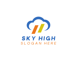 Weather Cloud Sky logo design