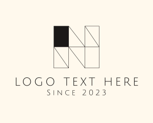 Letter N - Modern Minimalist Letter N logo design
