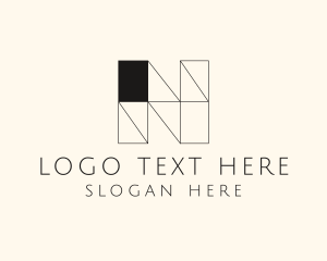Advisory - Modern Minimalist Letter N logo design