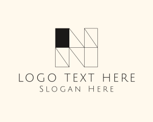 Modern Minimalist Letter N  Logo