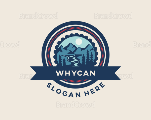 Mountain Nature Hiking Logo